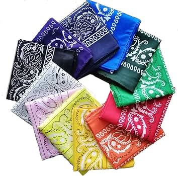 Amazon | [HWT] ヒロワールドトレード バンダナ 12枚 セット